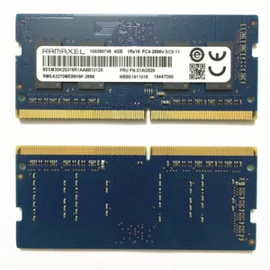 RAMAXEL 4GB SO-DIMM RAM 1RX16 DDR4 PC4-21300 2666MHZ - Picture 1 of 2