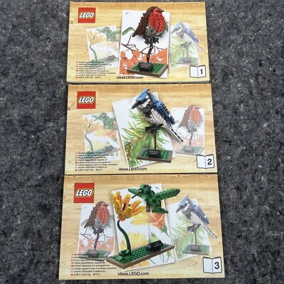 Lego Ideas 21301 Birds Instruction Manual Books 1, 2, 3 Booklets - Image 1 of 4