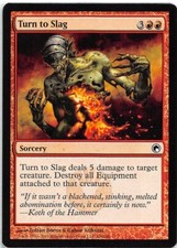 Turn to Slag *PLAYSET* Magic MtG x4 Scars of Mirrodin SP