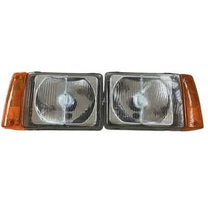 2x Coppia Fari Fanali Anteriori per Fiat Panda 1986-2003 Reg. Elettrica - Imagen 1 de 8