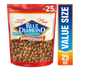 BLUE DIAMOND SMOKEHOUSE ALMONDS- 25oz. PACK - Picture 1 of 2