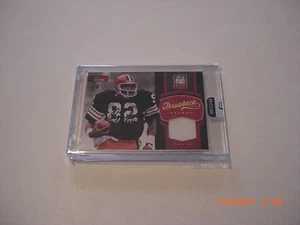 OZZIE NEWSOME PANINI 2012THROWBACK THREADS GAME MAILLOT D'OCCASION AUTO 1/4 CARTE SIGNÉE - Photo 1 sur 1