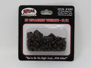 Atlas N 22136 33' Plastic Wheel Sets for Micro-Trains Line Trucks 100 Axles - Picture 1 of 1
