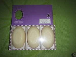 SEALED SET OLIVIA CARE BATH BEAUTY OLIVE OIL LAVENDER 3 BARS 15oz/425g FRANCE - Picture 1 of 3