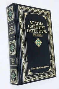 Agatha Christie's Detectives Five Novels 1982 Leather Bound Chatham River Press - Imagen 1 de 6
