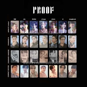 Tarjeta fotográfica oficial BTS Proof Japón FC Standard-A edición compacta aleatoria PC - Imagen 1 de 58