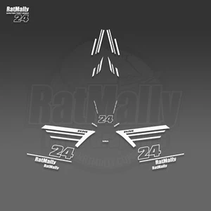 YAMAHA R1 RatMally Winter Test Decal Pack. Race stickers, graphics. Universal - Picture 1 of 1