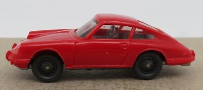 Micro B WIKING Ho 1/87 Porsche 911 Rosso Puro #16 No. Box Fari Non Dipinto - Immagine 1 di 4