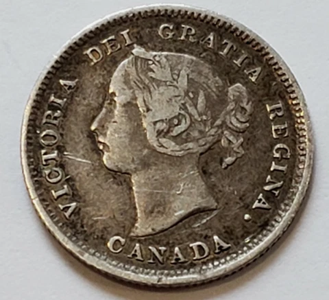 1880 H Canada 5 Cents 7641 Cover
