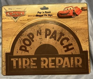 Disney Cars Pop’n Patch Shaped Tin Sign - Picture 1 of 9