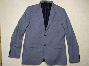 H&M Skinny Fit Mens Suit Gray Blue Blazer 42R Pants 36x30 - Picture 1 of 23