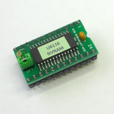 Ultimate 6116 NVRAM Battery Eliminator - Dual Mode Option - For Pinball Machines