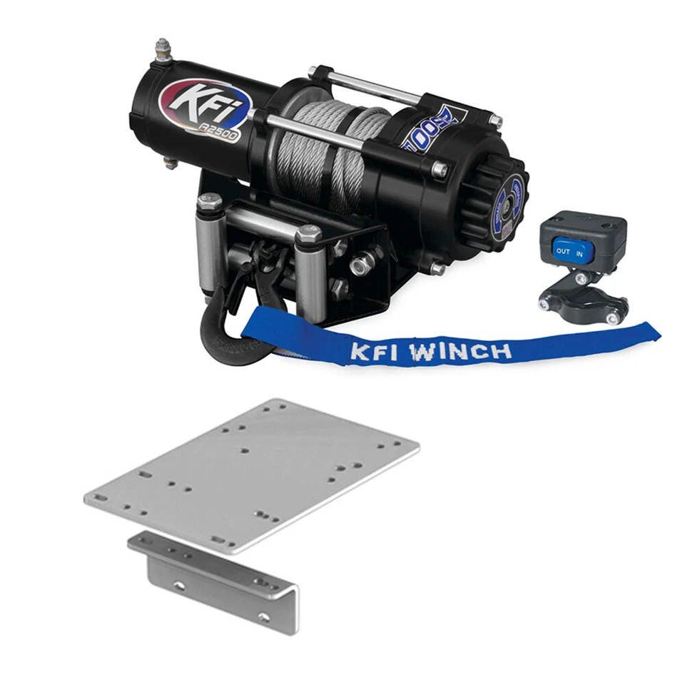 Kit combinado de cabrestante KFI 2500 lb (M1) para Kawasaki 4000/4010 Mule 2009-2013 4x4 Foto 1 de 4