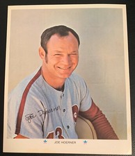 1971 JOE HOERNER PHILADELPHIA PHILLIES 10X7 ARCO MLB AUTOGRAPH PHOTO REPRINTS