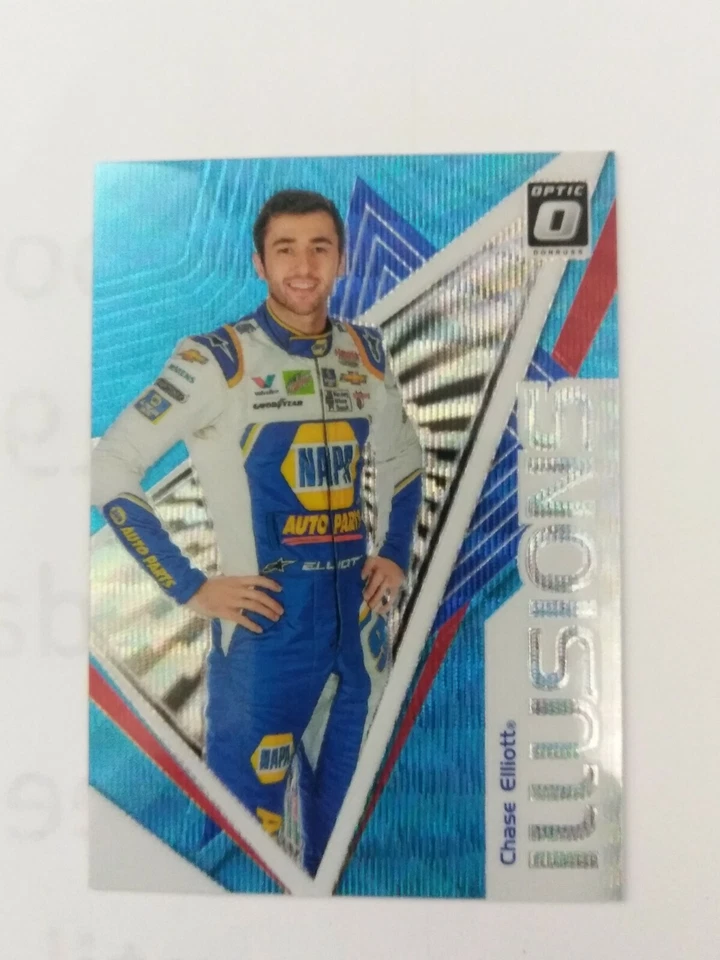 2020 Donruss Optic Racing Chase Elliott Illusions Carolina Blue Wave - Image 1 of 1