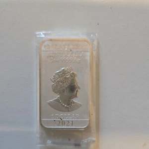 2021 Australian Dragon 1oz silver .999 silver bar - Picture 1 of 4