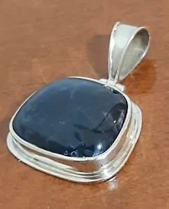 ciondolo per catena montatura argento 925 Sodalite nativi Pendant Sterling $ - Foto 1 di 11