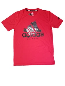 Adidas Youth Climalite Graphic Tee Shirt, Scarlet, Medium (10-12) - Picture 1 of 1