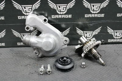 2015 KTM 13-16 250 350 SXF OEM CRANKSHAFT COUNTER BALANCE WATER PUMP SHAFT GEARS - Image 1 of 4
