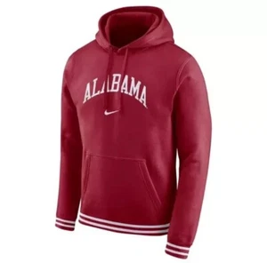 Neu Nike Herren Alabama Crimson Tide Kapuzenpullover Größe Medium Retro Hoodie - Bild 1 von 2