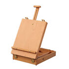  Wooden Table Box Easel Adjustable Desk Drawing Easel Painting Storage Box