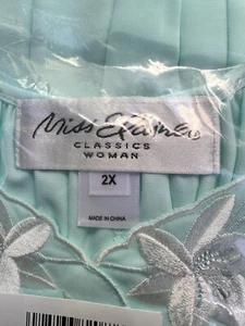 Miss Elaine Classics Nachthemd, 2XL Seafoam Ärmellos �� - Bild 1 von 8