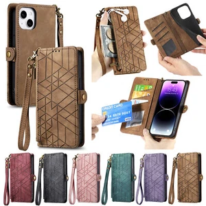 Geometry Leather Flip Wallet Case For Nokia C35 HMD Pulse Pro HMD Skyline Fusion - Picture 1 of 18