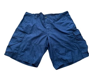 Polo Ralph Lauren Cargo Shorts Mens 42 Classic Fit Khaki Drill Navy Blue - Picture 1 of 9