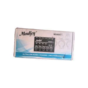 Moukey Mini Audio Mixer Line Mixer, DC 5V, 4-Stereo Ultra, Low-Noise 4-Kanal - Bild 1 von 6