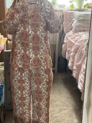 Soft N acogedor, vintage Ralph Lauren conjunto de pijama de 2 piezas en tonos terrosos  Foto 1 de 3