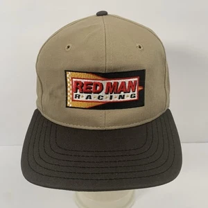 Red Man Racing Mütze Snapback Cap hellbraun schwarz bestickt Patch Redman - Bild 1 von 14