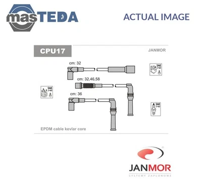 CPU17 IGNITION CABLE SET LEADS KIT JANMOR FOR CITROËN BX 19 GTI 16V 1.9L - Image 1 of 4