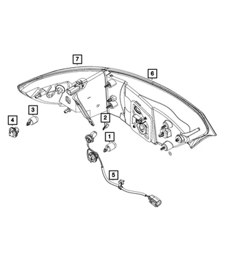 Bombilla Mopar genuina guardabarros delantero repetidor lateral exportación L002825W5W Foto 1 de 4