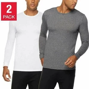 NEU Herren 32 Grad Hitze 2er Pack Langarmshirts Rundhals Anti Geruch Stretch - Bild 1 von 3