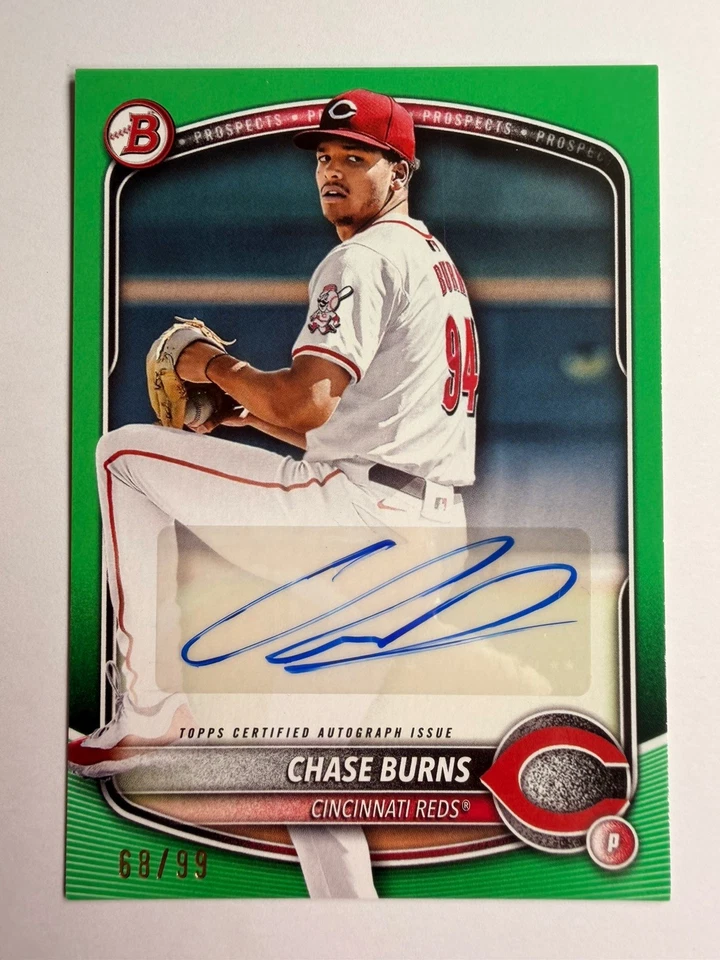 Chase Burns Bowman 2025 /99 Auto - Image 1 of 2