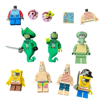 LEGO SpongeBob SquarePants Minifigures Flying Dutchman Squidward  bob020 bob034 - Image 1 of 4