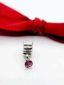 Genuine Pandora Sterling Silver Tourmaline October Birthstone Charm 790166TU - Picture 1 of 3