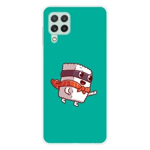 Coque en silicone imprimée compatible Samsung Galaxy A22 4G Sushiman - Photo 1 sur 6