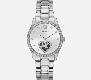Orologio Donna GUESS BE LOVED GW08L1 in acciaio con swarovski e cuore 38mm - Foto 1 di 1