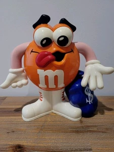 M&M's Mars Inc Masterfoods GmbH Germany Orange Money Bag Bank - 1991 Rare - Picture 1 of 6