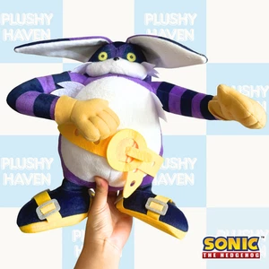 Sonic The Hedgehog Big The Cat Plush 12" Purple TV Character Series Plushy - Picture 1 of 5