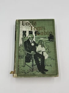 Vintage Illustration Onkel Toms Hütte W.B. Conkey Company Hardcover Green Book - Bild 1 von 5