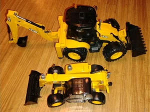 Bruder #02454 JCB 5 CX ECO Backhoe Loader & CAT Telehandler 02142 LOT Of 2 - Picture 1 of 19