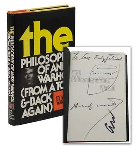 Philosophy of ANDY WARHOL ~ SIGNED First Edition w/ Soup Can Drawing 1975 1st - Imagen 1 de 8
