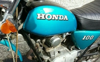 1973 Honda SL100 K3 Motosport - Fuel Tank & Side Covers Decal Set /Tire caution - Image 1 of 4