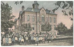 Postal Manistee, MI Michigan 1908, Union School - Imagen 1 de 2