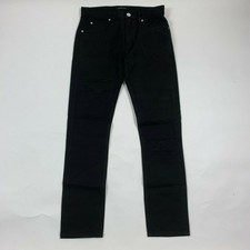 Helmut Lang Womens Black Distressed Mid Rise Skinny Jeans  Sz 31 MRSP $255