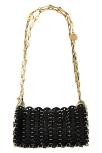 RABANNE 1969 Nano Black Shoulder Bag New And Authentic - Picture 1 of 3