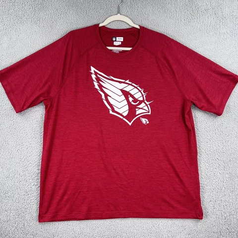 Arizona Cardinals TX3 Cool Shirt 2XL XXL Red NFL Team Apparel Polyester Cover