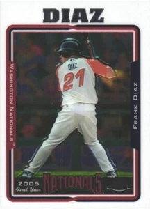 2005 Topps Chrome Updates & Highlights #UH195 Frank Diaz Washington Nationals - Picture 1 of 2